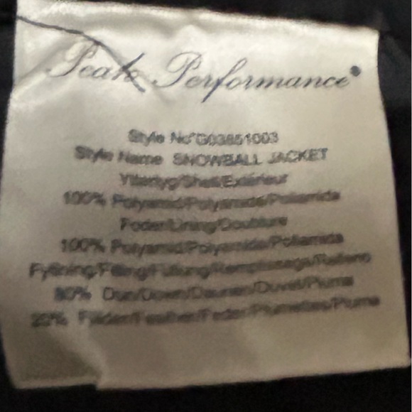 PEAK PERFORMANCE HIPE PEAK WOMENS DOWN FEATHER HOODED “SNOWBALL JACKET” - Picture 12 of 15